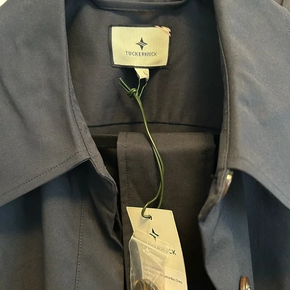 Navy Jaqueline Shirt Maxi Dress - Picture 9 of 10